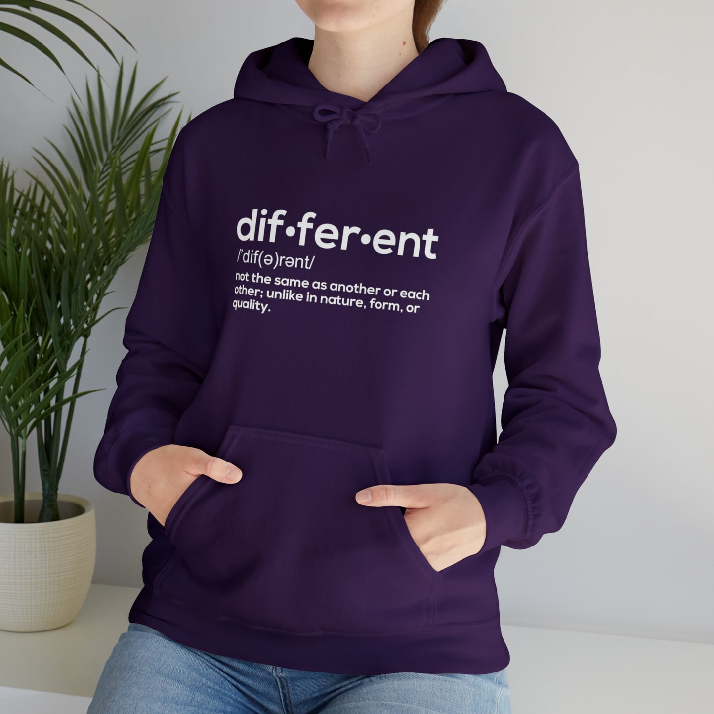 Different Definition Hooded Sweatshirt