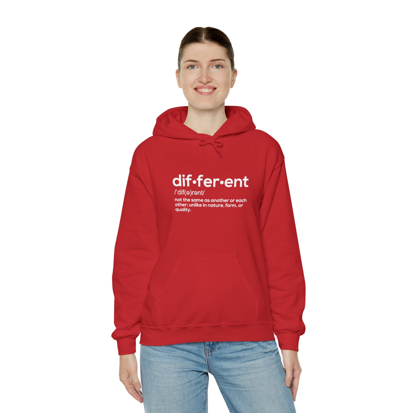 Different Definition Hooded Sweatshirt